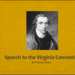 Metaphors in patrick henry's speech