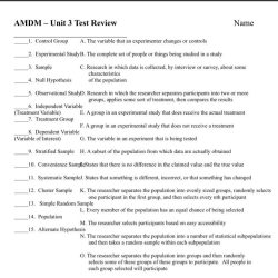 Amdm unit 1 test answer key