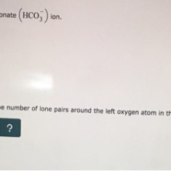 Hco3- bonding and lone pairs